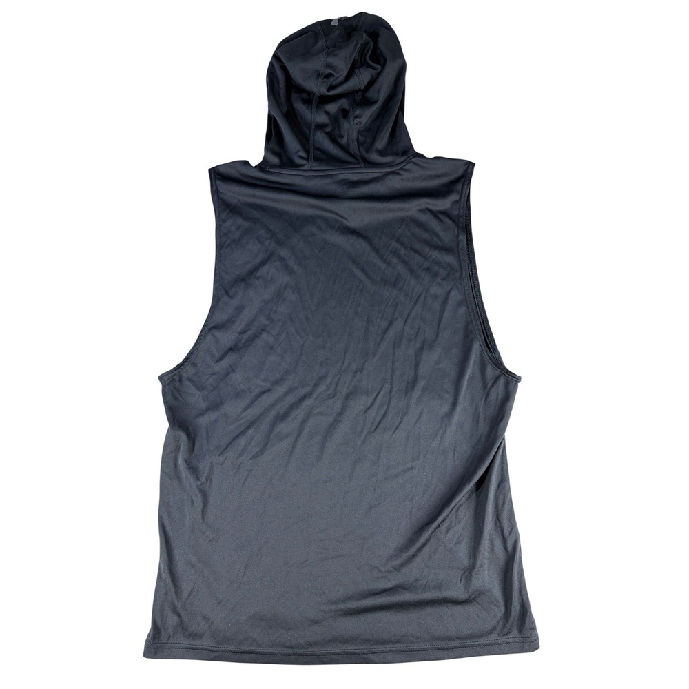 Under Armour HeatGear Sleeveless Hoodie Training Gym Shirt Black Large Mens - Picture 3 of 6
